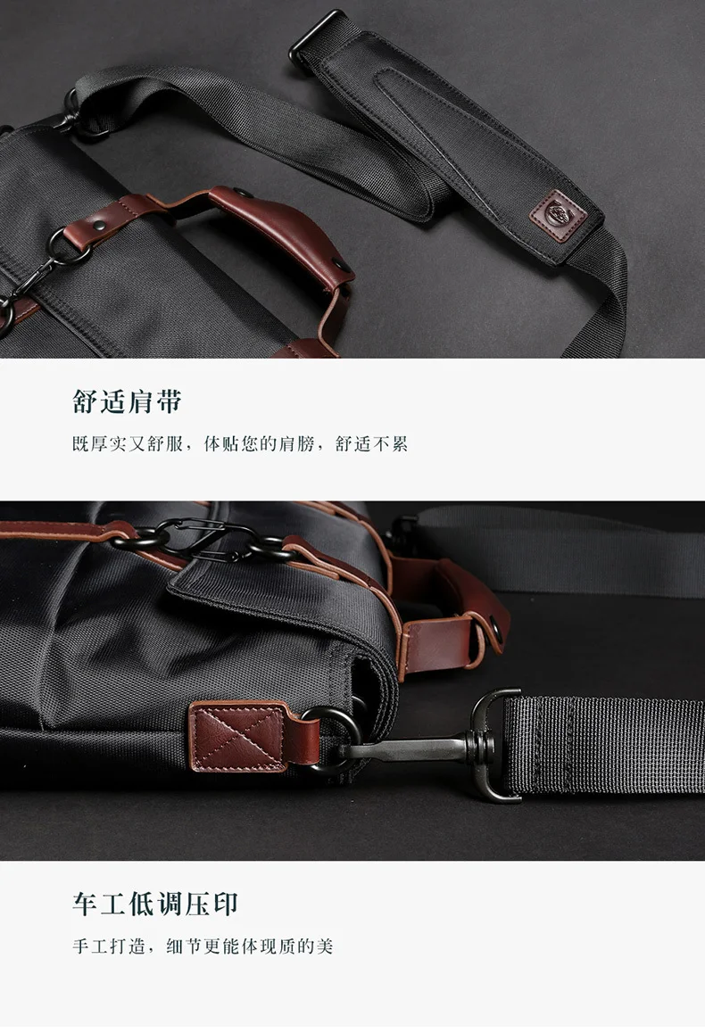 D-park портативный KUMON водонепроницаемый портфель для ноутбука модные деловые мужские сумки Сумка через плечо мужские дорожные сумки