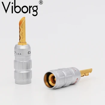 

VB417G Gold Plated Copper Banana Z-Plug Speaker Cable Wire Connector