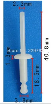 

Free Shipping 100PCS Plastic uranium nail Auto Clips And Fasteners Plastic Fastner For Cars Automotive Clips Snap Rivet