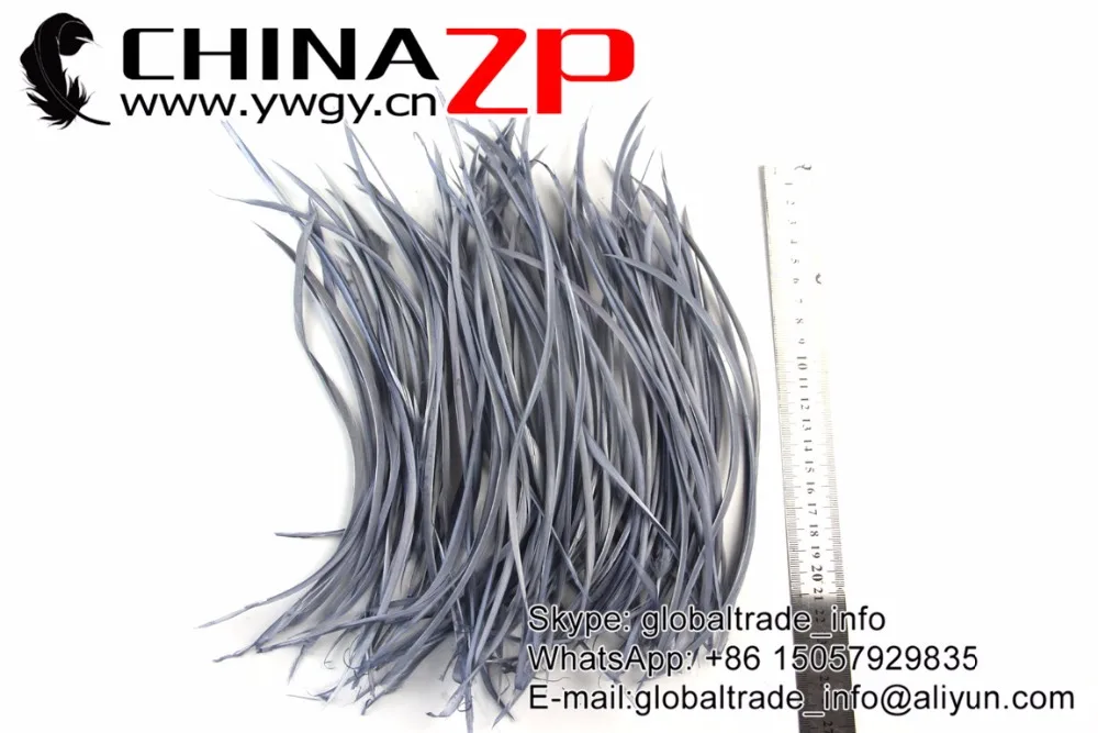 18 Silver Grey Goose Biots Feathers (5)