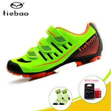 TIEBAO/дышащая обувь для горного велосипеда; Мужская обувь; sapatilha ciclismo; Уличная обувь для езды на горном велосипеде; обувь для велоспорта; самоблокирующиеся кроссовки SPD