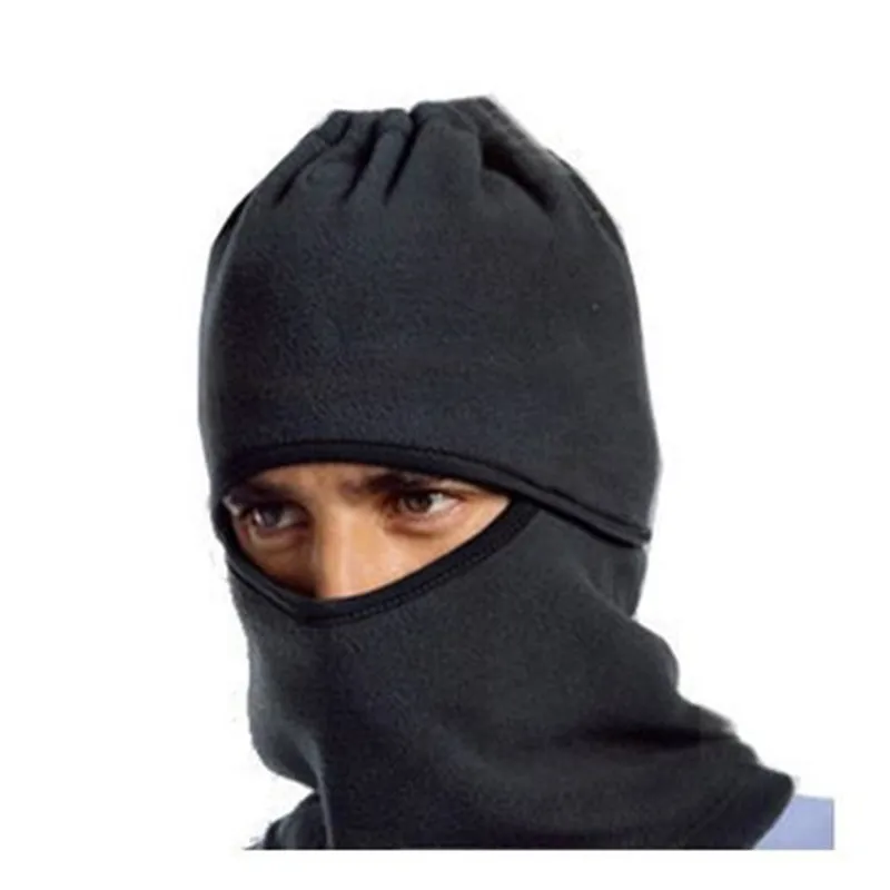 

Outdoor Fleece Cap Men's Riding Windproof Warm CS Head Cover Masked Collar Bib Hat Mask Female Snow Sports Neck