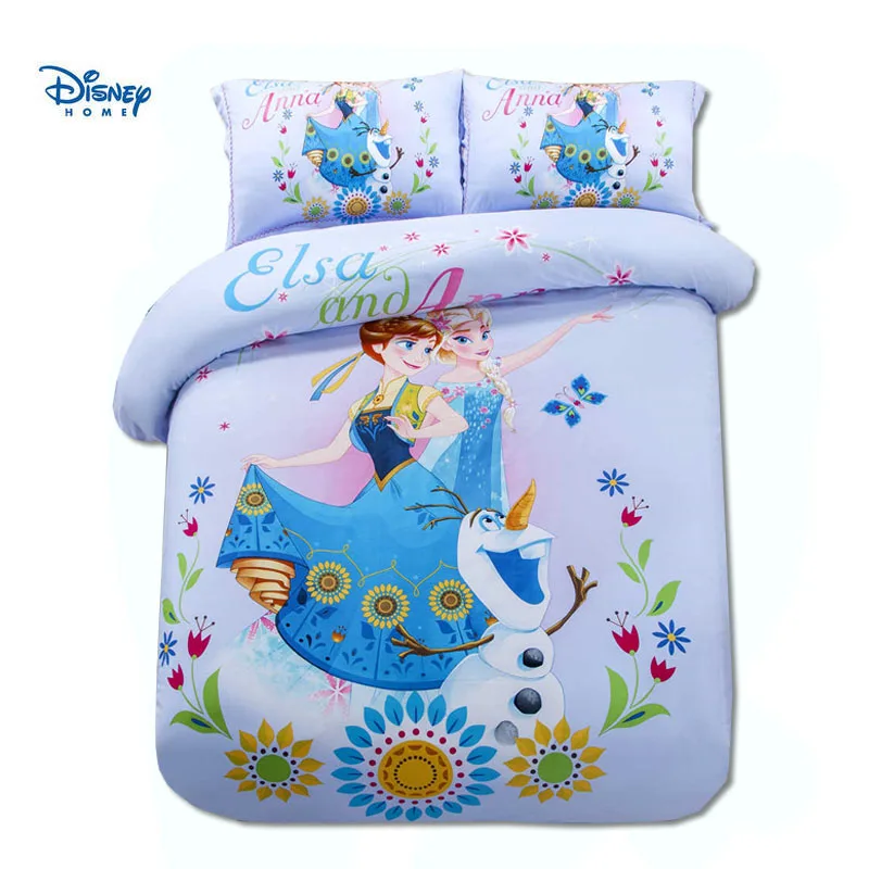 Buy Elsa and Anna bedding set full size king queen diney princess comforter set