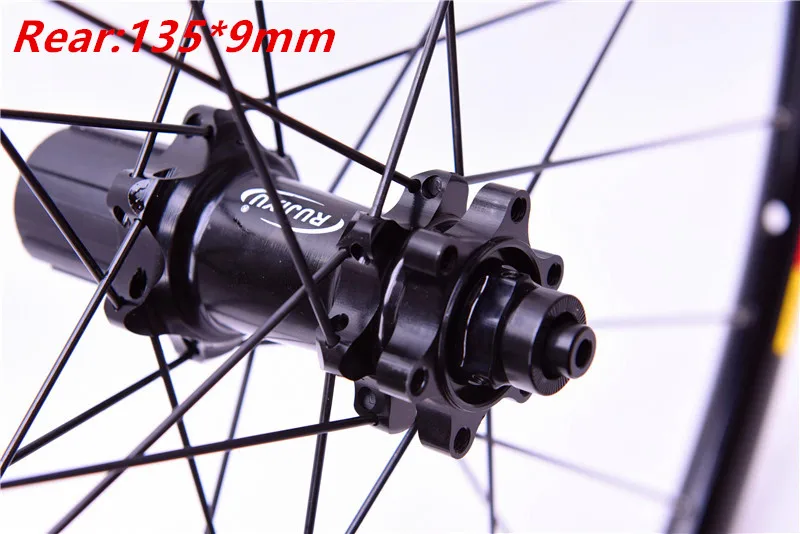 Eixo 142*12 мм MTB горный велосипед 29 27,5 26er Seis Furos Disco Roda de bicicleta freio CR 24 H 11 Apoio Velocidade Rodado Aro