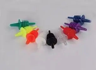 

Multicolor plastic wine pourers lecythus pourer bottle stopper drink pourer mix color 30pcs/lots free shipping