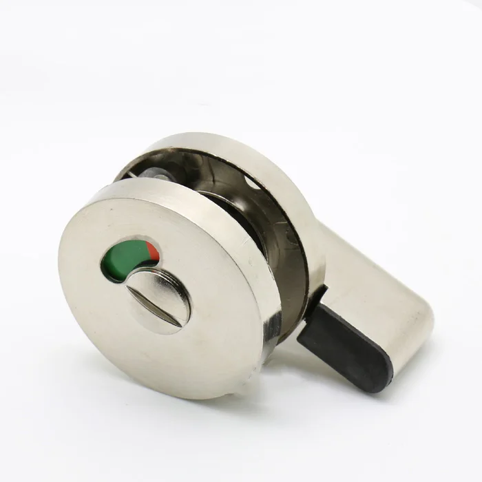 1PC Zinc alloy WC Toilet Handle Door Lock with Red or Green Tips for