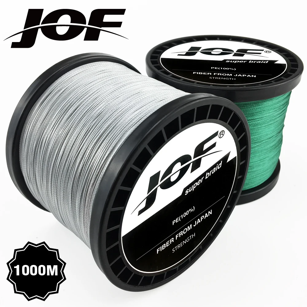 JOF 8 прядей 4 1000 м PE плетеная леска tresse peche соленая рыболовная Улучшенный