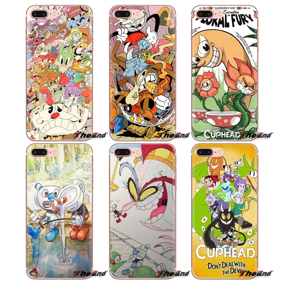

For Xiaomi Redmi 4A S2 Note 3 3S 4 4X 5 Plus 6 7 6A Pro Pocophone F1 Soft Transparent Cases Covers viedo game Cuphead
