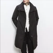 M-5XL, зимнее длинное пальто из хлопка, мужское утолщенное пальто со стоячим воротником, Трендовое Ретро китайское Стильное мужское пальто большого размера, парки