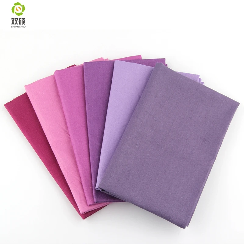 New Solid Tissus Cotton Fabric Telas Patchwork Fabric Charm Quarter Bundles For Sewing Pillow DIY Crafts 10*10 CM