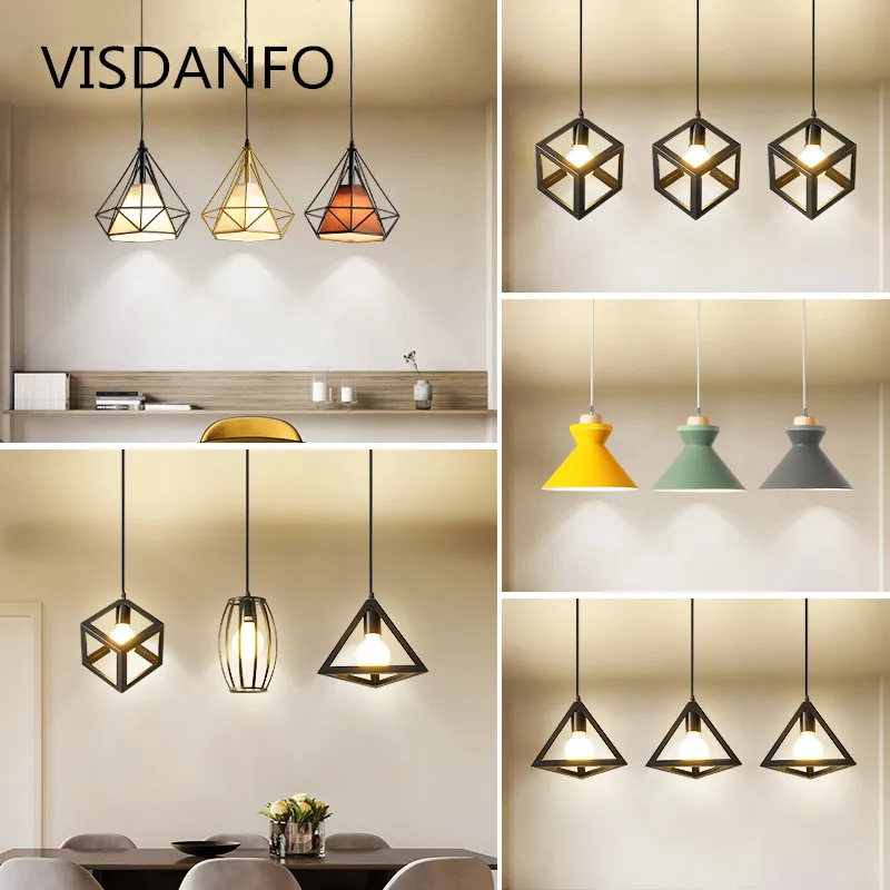

Retro Pendant Lights Restaurant Droplight aisleCafe Dessert Shop Hang lamp Light Fixtures Decoration loft kitchen hanging lamps