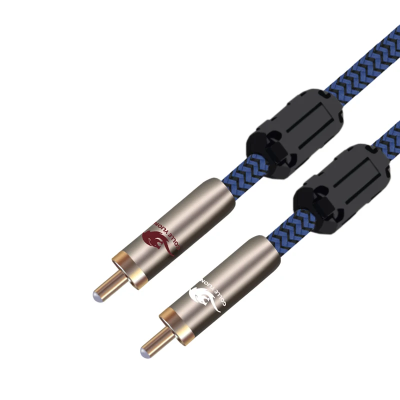 Аудиокабель RCA папа для проекта усилителя сабвуфера Hifi OFC коаксиальный Spdif кабель