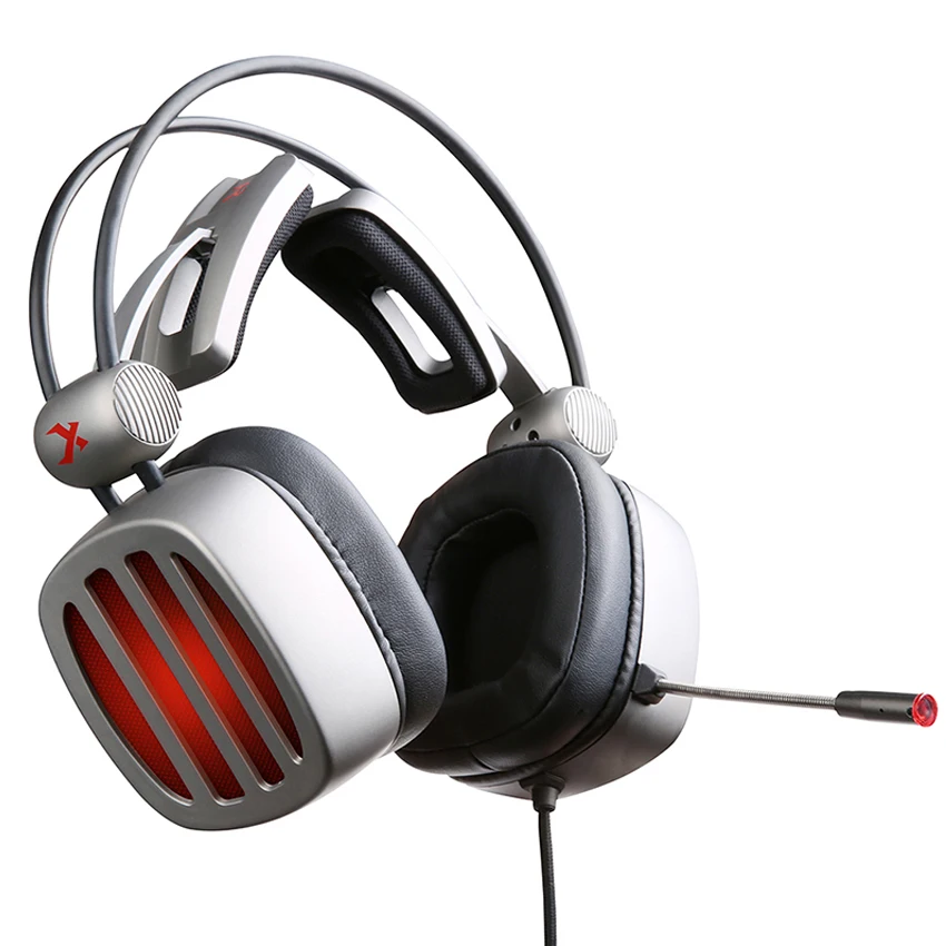  XIBERIA S21 Gaming Headset 7.1 Surround Sound Stereo Headphones with Microphone LED Light for Compu