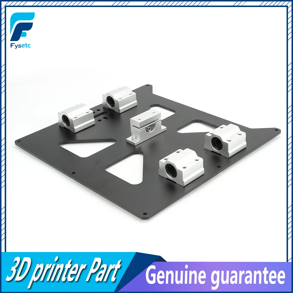 الألومنيوم Y النقل بأكسيد لوحة مع SC8UU pgrade Prusa i3 V2 الساخن السرير دعم لوحة ل Prusa i3 RepRap DIY 3D طابعة أجزاء