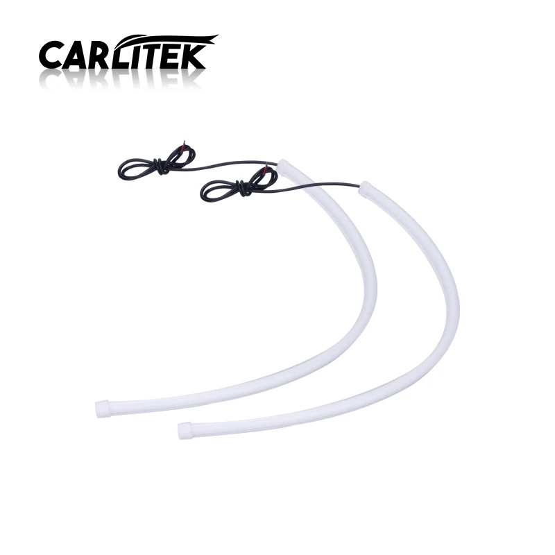 Carlitek 2 шт. автомобиль полосы светодиодные трубки дневные ходовые огни