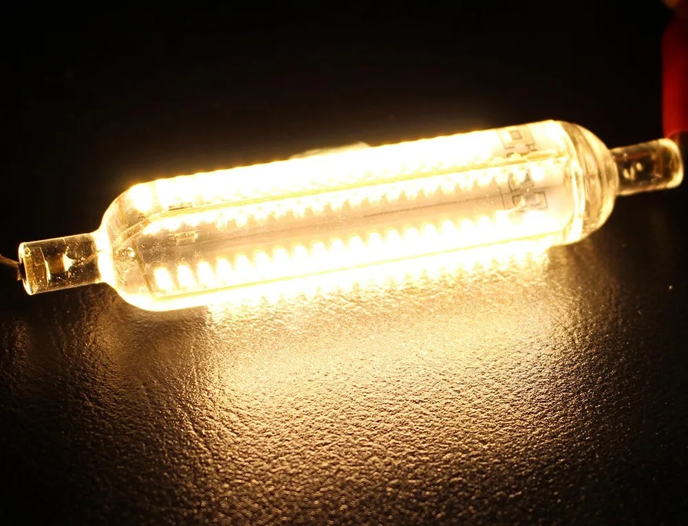 Новые силиконовые R7S Светодиодный светильник 10 Вт 15 Вт SMD3014 78 мм 118 мм светодиодный R7S лампочки AC220V энергии экономии заменить галогенной