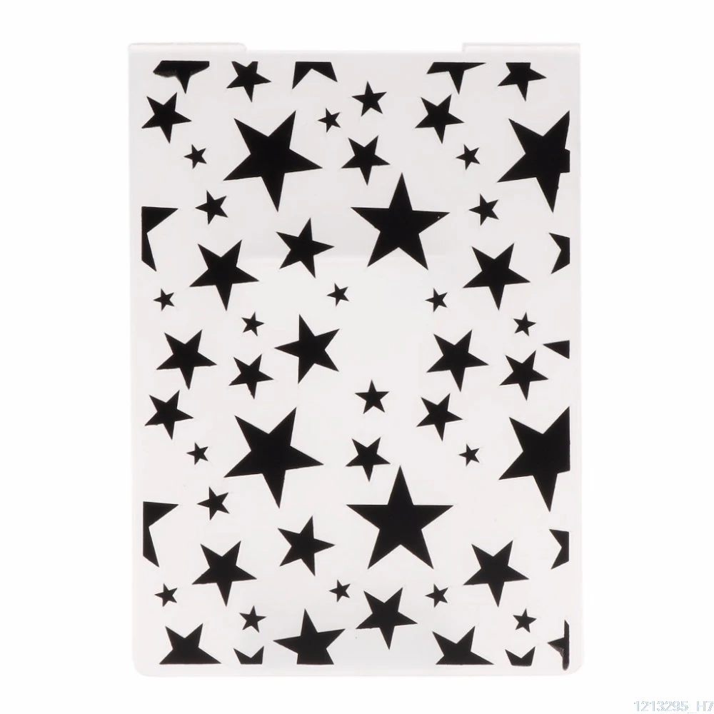 

Plastic Embossing Folder Template for DIY Scrapbook Photo Album Card Paper Craft Star Pattern