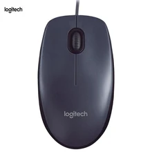Logitech M90 1000 Точек на дюйм USB Проводная Мышь эргономичный оптический Мышь для Windows XP/7/8/10 ноутбука, настольного компьютера, ПК, USB Проводная 1,8 м Мышь