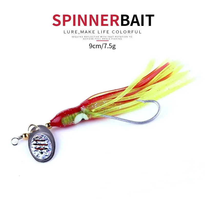 

NEWUP 1pcs 7.5g 9cm Metal spinner spoon Isca Artificial Jigging Fishing Lure Sequins Pesca wobblers Hard bait For Fishing tackle