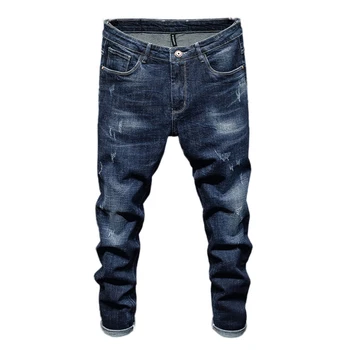 

Fashion Casual Men Straight Slim Fit Denim Jeans Long Pants Cotton Trousers