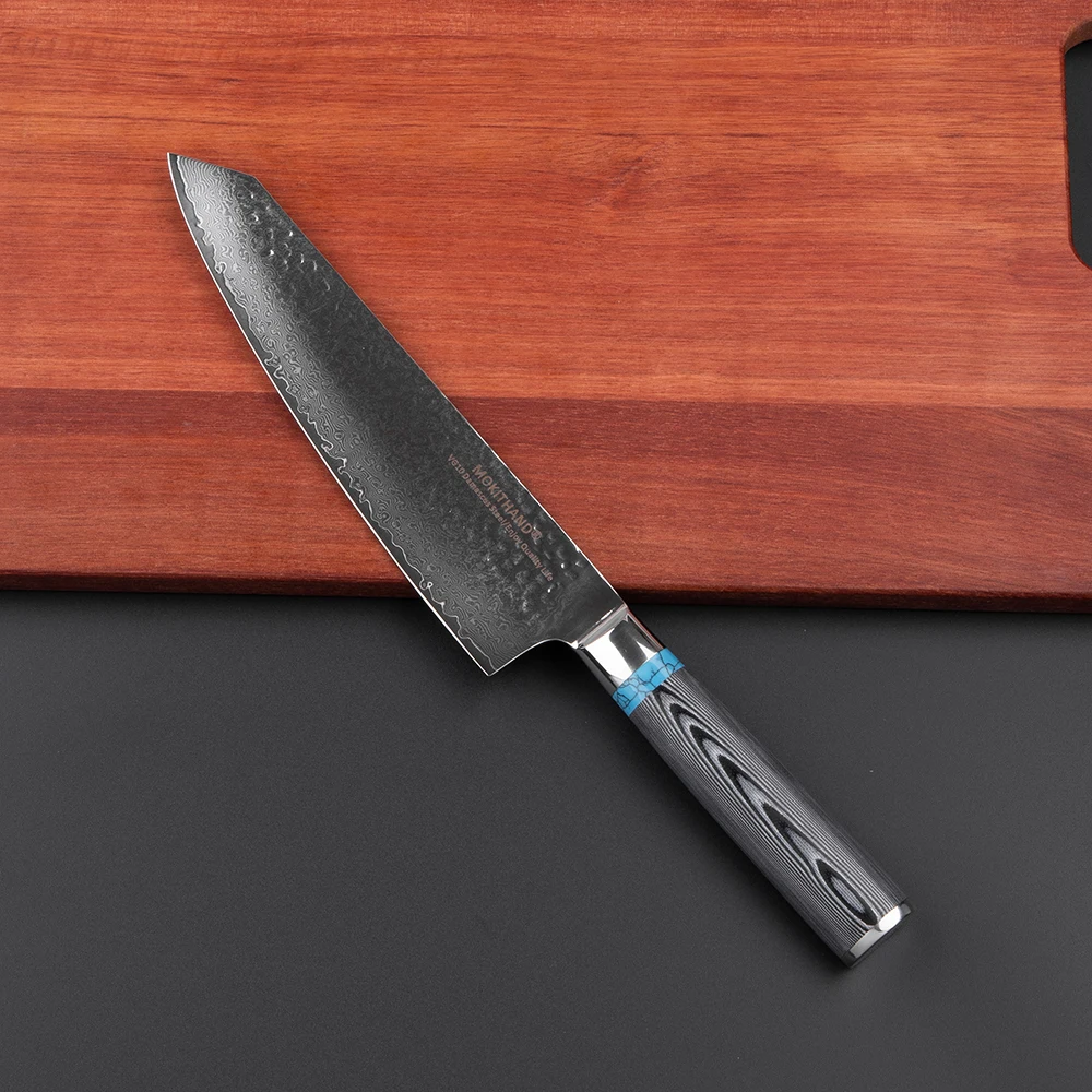 Mokithand 8 inch Japanese Damascus Chef Knives High Carbon 67 layer Professional VG10 Kitchen Knife Sharp Meat Knife G10 Handle