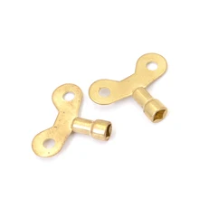 2 шт. ключ для водопроводного крана, Твердый латунный специальный замок, радиатор, водопроводный ключ, квадратное отверстие, водопроводный кран, ключ