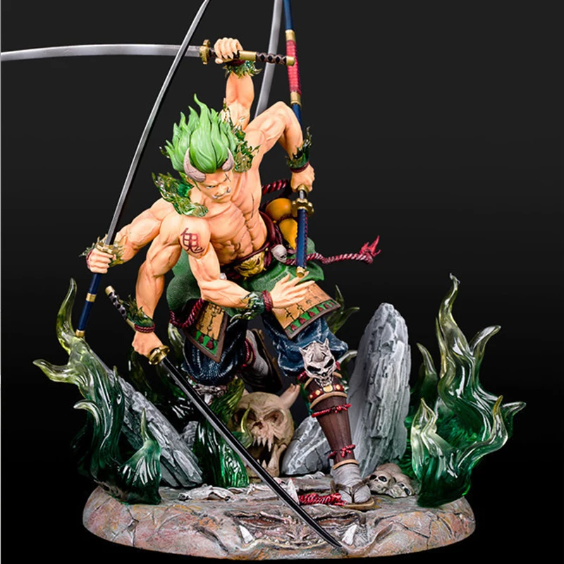 Anime One Piece GK Roronoa Zoro Asura Ver. PVC Action Figure Collection Model Toys