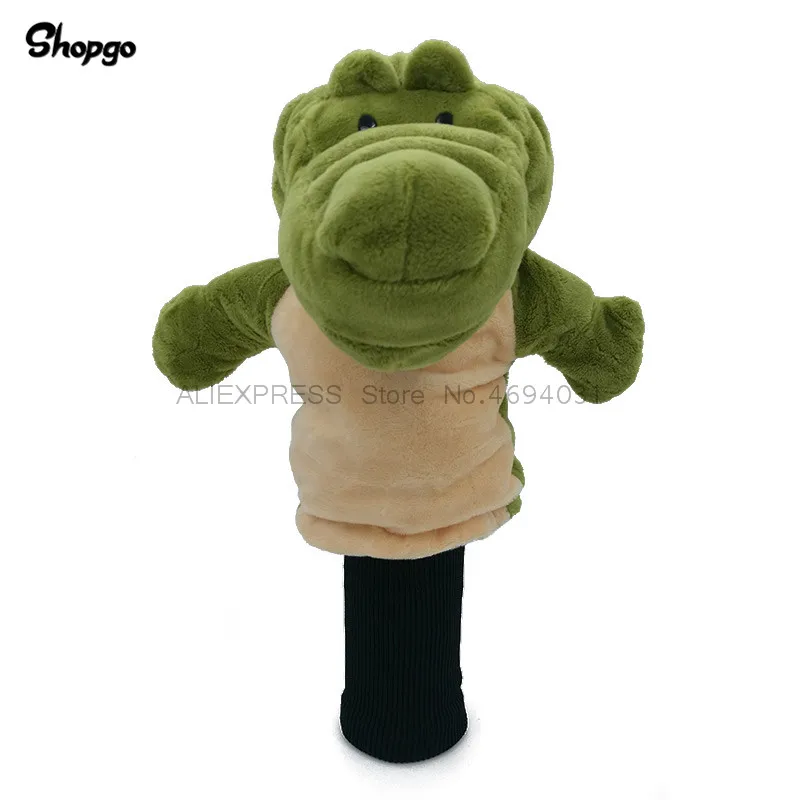 

Green Crocodile Golf Head Cover Fairway Woods Headcover Animal Golf Accessories Mascot Novelty Cute Gift