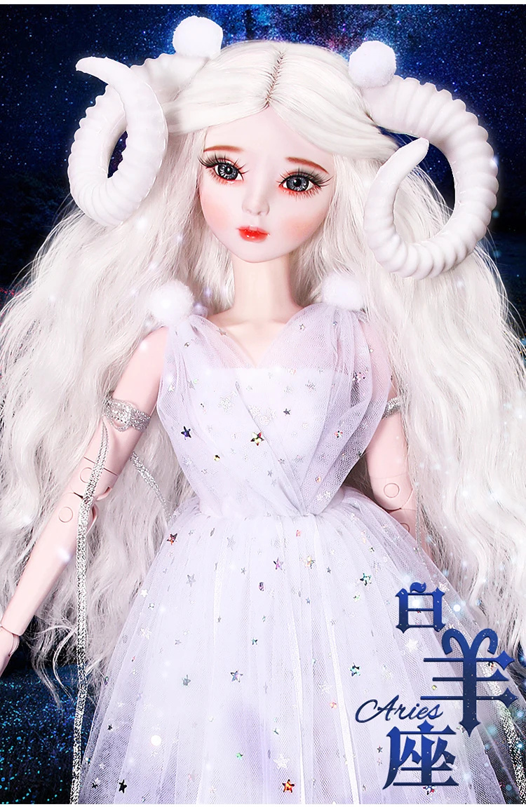 60 см ручной работы Bjd 1/3 куклы 12 Зодиак Телец/Дева/Скорпион 23 шарнирные SD Куклы Игрушки для девочек для детей на день рождения Рождественский подарок