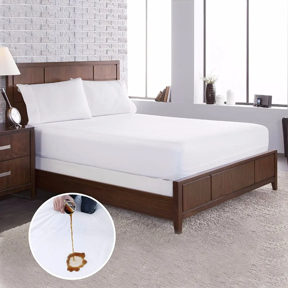 2018 New High Quality Terry Cloth Fabric Dust Mite Mattress Protector