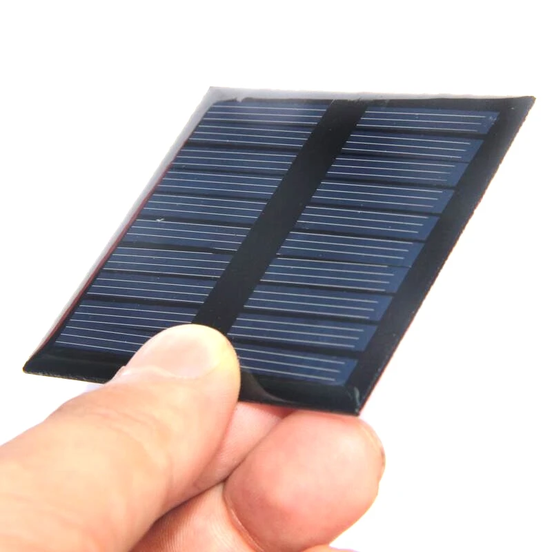 

Polycrystalline 0.45W 5V Small Solar Cell Module Epoxy DIY Solar Panel Charger System For 3.7V Battery LED Light 60*60MM 2pcs