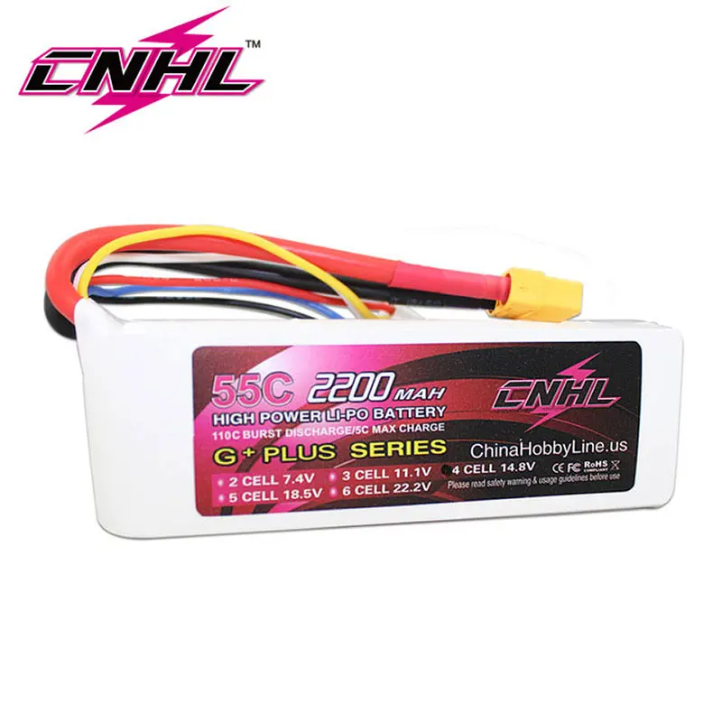 

CNHL G+PLUS 2200mAh 4S 14.8V 55C Lipo Battery