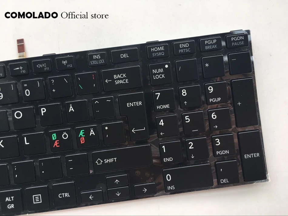 ND Скандинавская клавиатура для Toshiba Satellite C70 A B C70D C75 Blacklit Layout|Клавиатуры замены| |