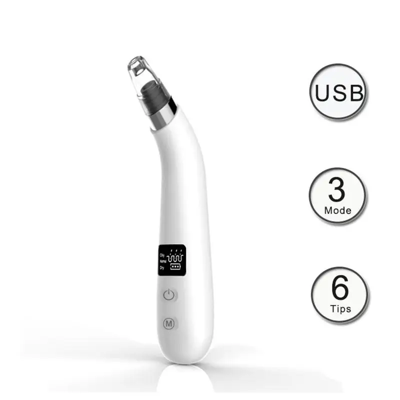 

Electric Blackhead Remover Vacuum Pore Cleaser Facial Skin Pore Cleaner Rechargeable Blackhead Removal Machine