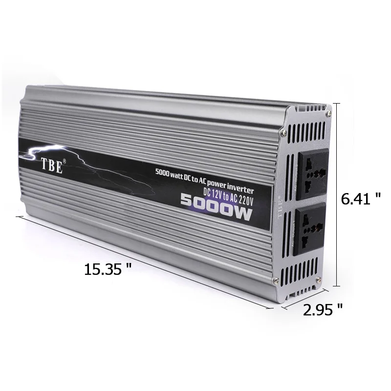 US $287.55 TBE 5000W Car Power Inverter Modified Sine Wave DC12V 24V to AC220V Inverter Car Power Converter Inverter Peak Power 10000W