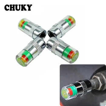 

CHUKY 4X Car Tire Pressure monitoring valve cap Wheel Cover Rims For Skoda Octavia a7 a5 Rapid Toyota RAV4 Avensis Acura subaru