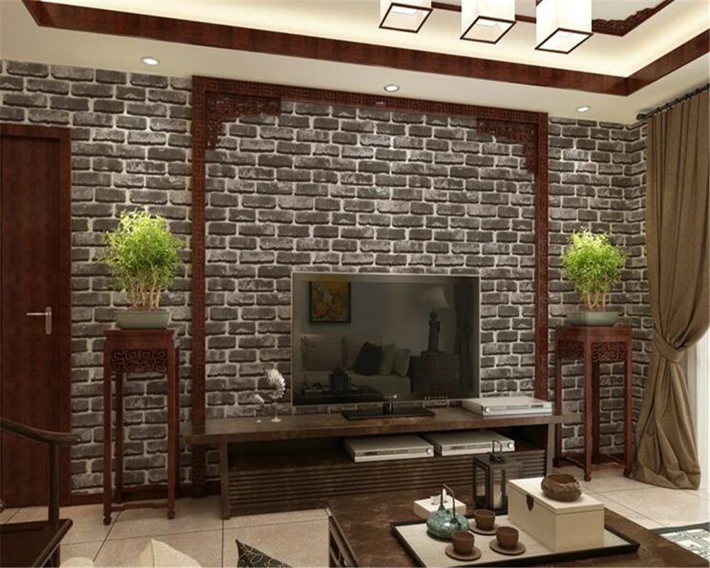 Avoir Images Beibehang Pvc Style 3d Stereo Papier Peint Simulation Brique actualisé salutations