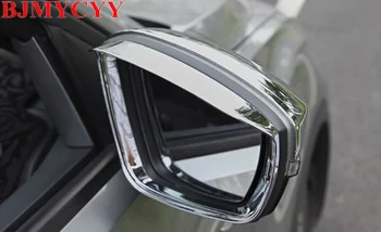 

BJMYCYY ABS 2pcs Car rearview mirror stupid decorative frame For Volkswagen T-ROC T ROC 2018 Accessories