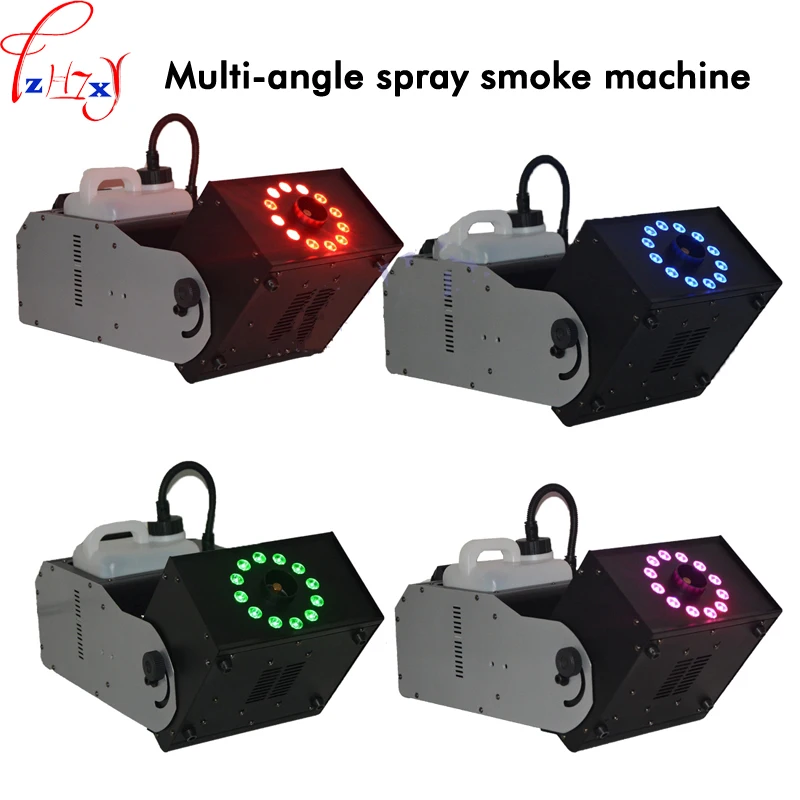 

MK-F19 Multi-angle spray smoke machine with LED lights stage bar wedding celebration activity multi-angle smoke machine 110/220V