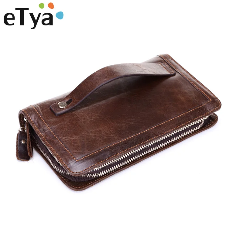 

Fashion Men Multifunction Wallets Men's Long Purse High capacity Wallet Male Clutch Genuine leather Zipper Coin bag Card Holder