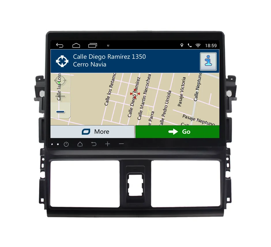 Top 10.1 inch Quad core Android 8.1 car dvd player for Toyota Vios car radio gps navigatio stereo head unit wifi mirror link 5
