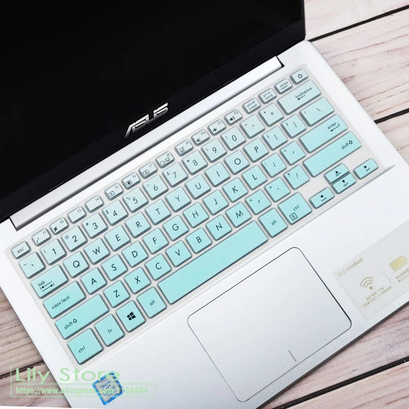 Для Asus vivobook S14 X411UF X411UA X411 X411UN X411MA X411N R421 ноутбук 14 дюймов Клавиатура Защитная крышка - Цвет: Fademint