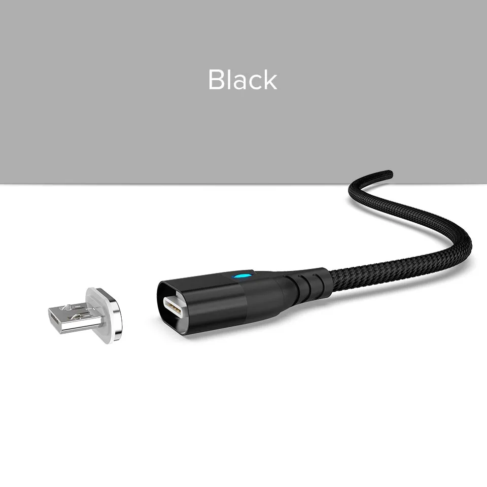 Магнитный кабель Venroii 3A Micro usb type C для быстрой зарядки type-C магнитное зарядное устройство для телефона USB C для samsung huawei P20 Xiaomi OnePlus