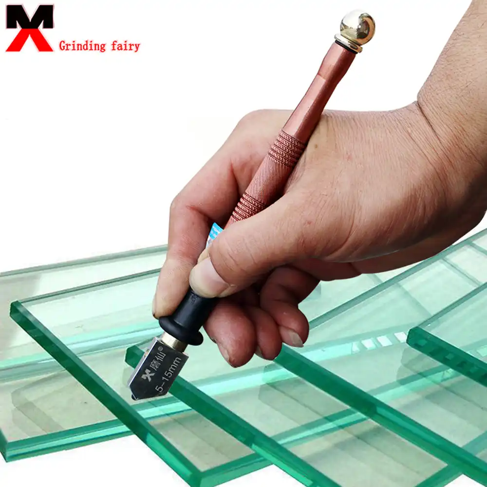 1pcs High Quality Diamond Glass Cutter Alloy Cutting Wheel Metal Handle