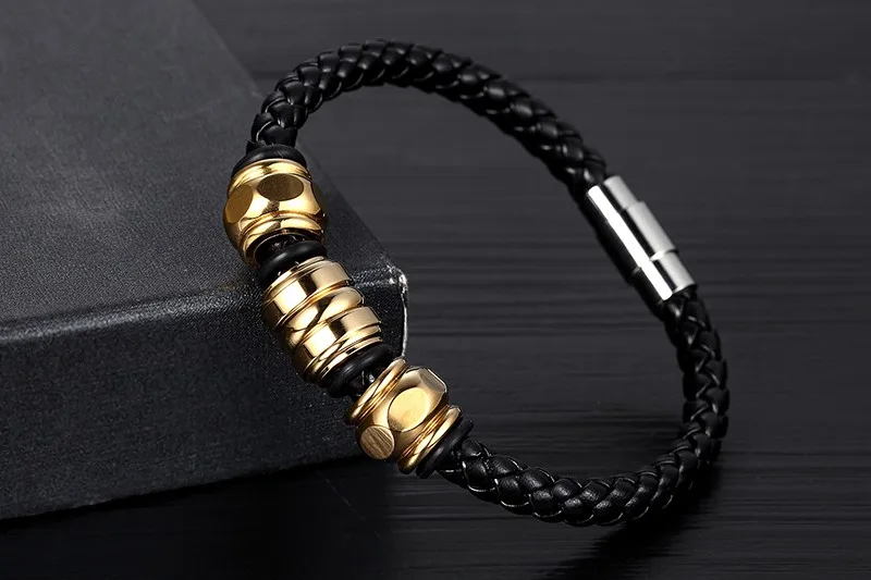 Bobo Cover,, мужские браслеты из натуральной кожи, нержавеющая сталь, магнитные браслеты на застежках и браслеты, винтажные подарки