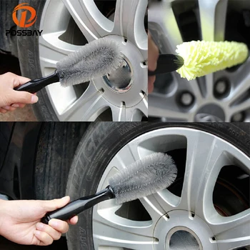 

POSSBAY Car Washing Cleaning Tools Wheel Tire Rims Scrub Brush Short Handle Dust Tool for Car Truck Motorcycle Bicycle Parts