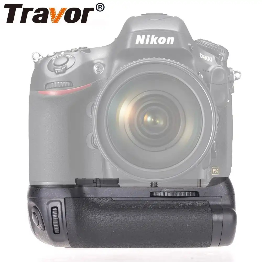 Travor Вертикальная Батарейная ручка для камеры NIKON DSLR D810 D800 D800E Батарейная ручка работает с EN-EL15 заменить MB-D12 - изображение