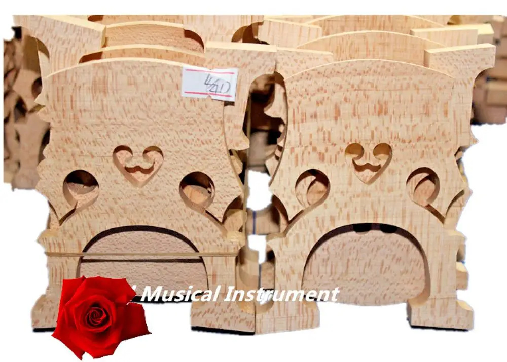 

10 pcs high quality French style solid maple wood 4/4 cello bridge dried 20 year