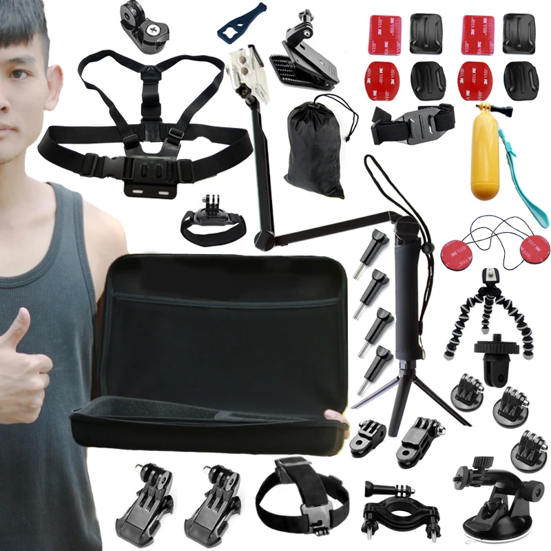 Buy Cheap Gopro Hero 5 Accessories Selfie Monopod Octopus Tripod For go pro hero 5 4 3+ 3 2 1xiaomi yi eken h9r sj4000 action camera kit02