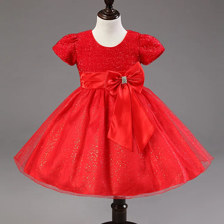 Kids Baby Girls Toddler Princess Pageant Party Tutu Lace Bow Flower Floral Dress